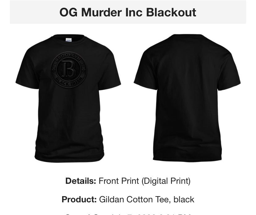 OG Murder Inc Blackout Tee