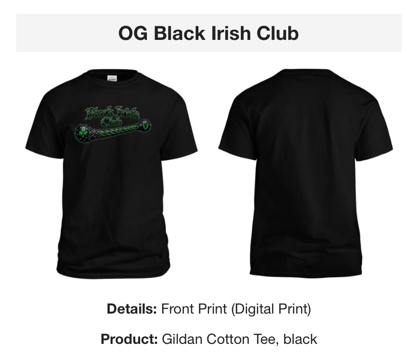 OG Black Irish Club Tee