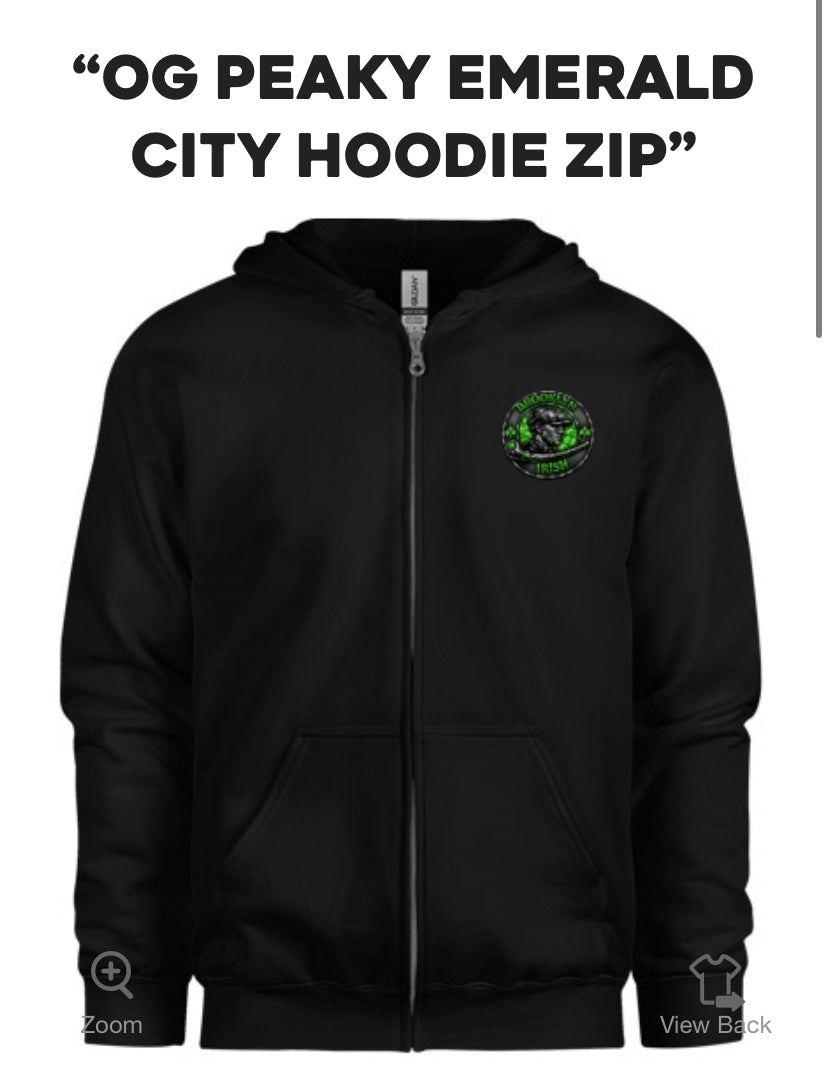 OG Peaky Emerald City Hoodie zip