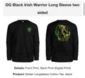 OG Black Irish Warrior Long Sleeve
