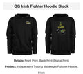 OG Irish Fighter Hoodie Black