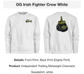 OG Irish Fighter Crew White