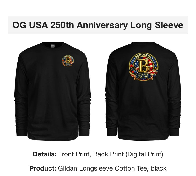 OG USA 250th Anniversary Long Sleeve