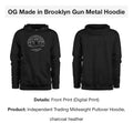 OG Made in Brooklyn Gun Metal Hoody