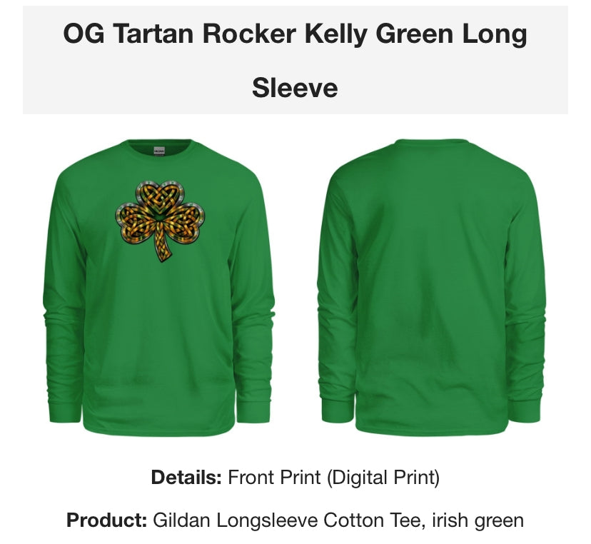 OG Tartan Rocker Kelly Green Long Sleeve
