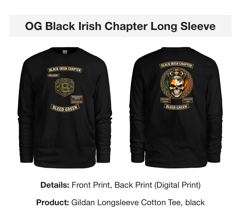 OG Black Irish Chapter Long Sleeve