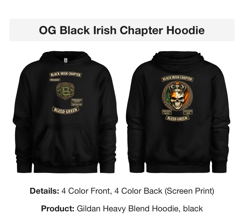 OG Black Irish Chapter Hoodie