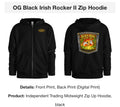 OG Black Irish Rocker II Zip Hoodie