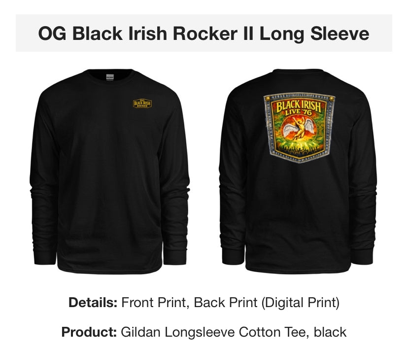 OG Black Irish Rocker II Long Sleeve