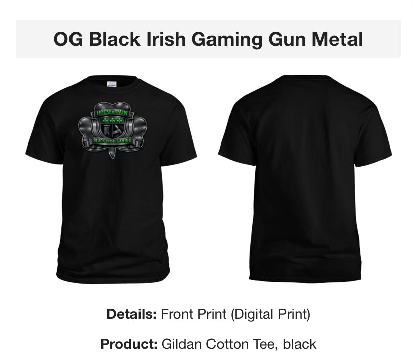 Black Irish Gaming Gun Metal